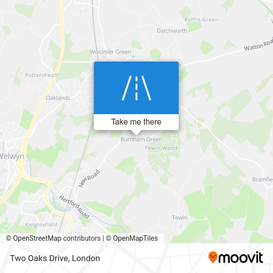 Two Oaks Drive map