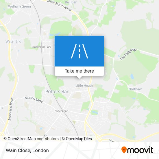 Wain Close map