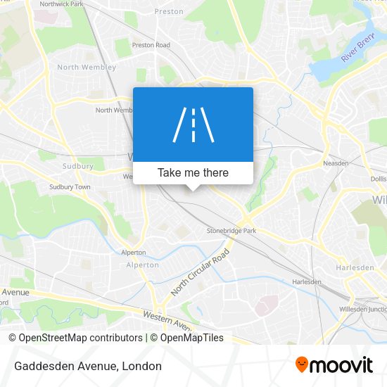 Gaddesden Avenue map