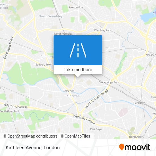 Kathleen Avenue map