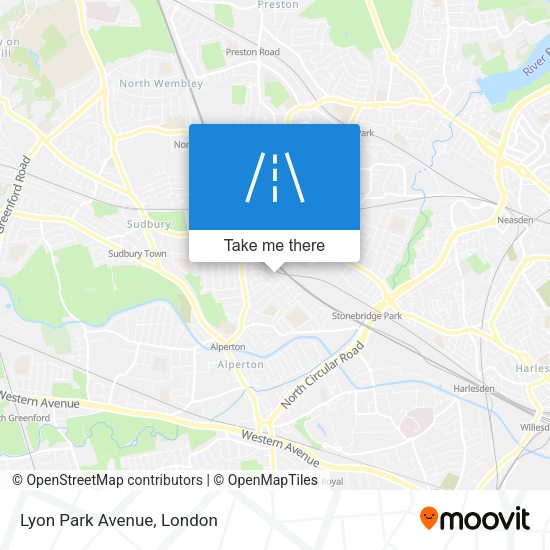 Lyon Park Avenue map