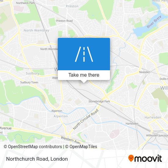 Northchurch Road map