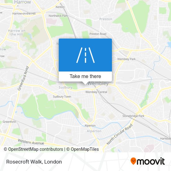 Rosecroft Walk map