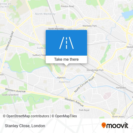 Stanley Close map