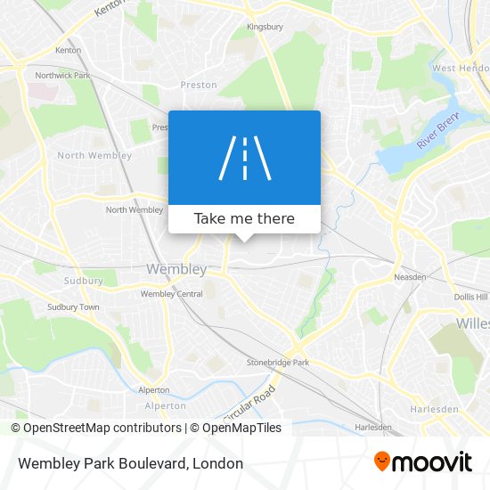 Wembley Park Boulevard map