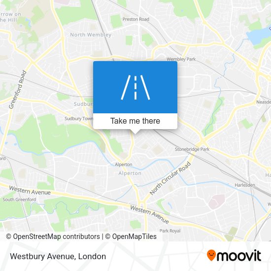 Westbury Avenue map
