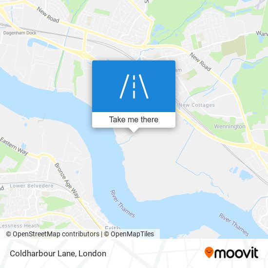 Coldharbour Lane map
