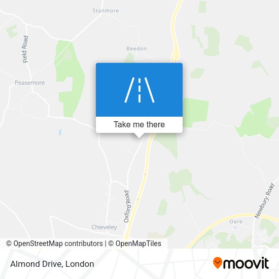 Almond Drive map