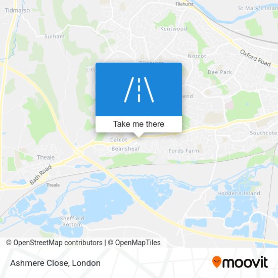 Ashmere Close map