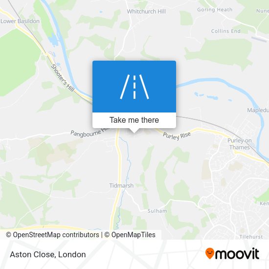 Aston Close map