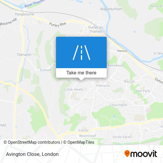 Avington Close map