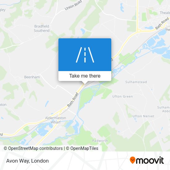 Avon Way map