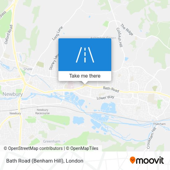Bath Road (Benham Hill) map