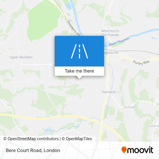Bere Court Road map