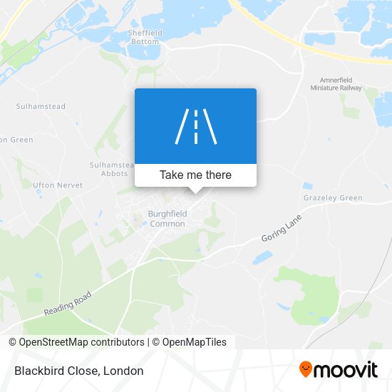 Blackbird Close map