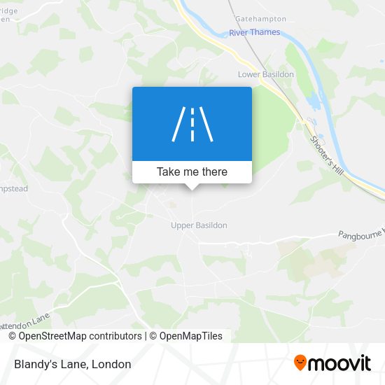 Blandy's Lane map