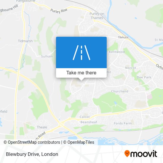 Blewbury Drive map