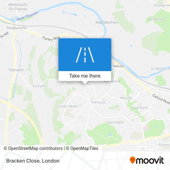 Bracken Close map