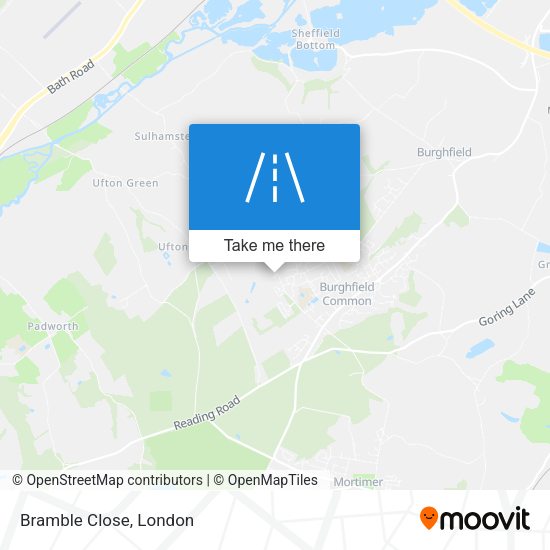 Bramble Close map