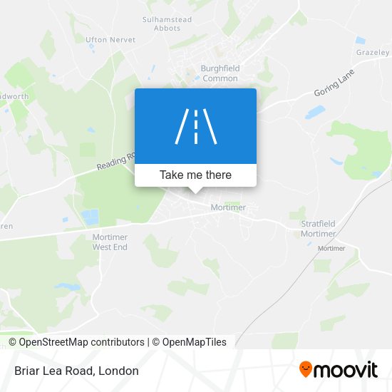 Briar Lea Road map