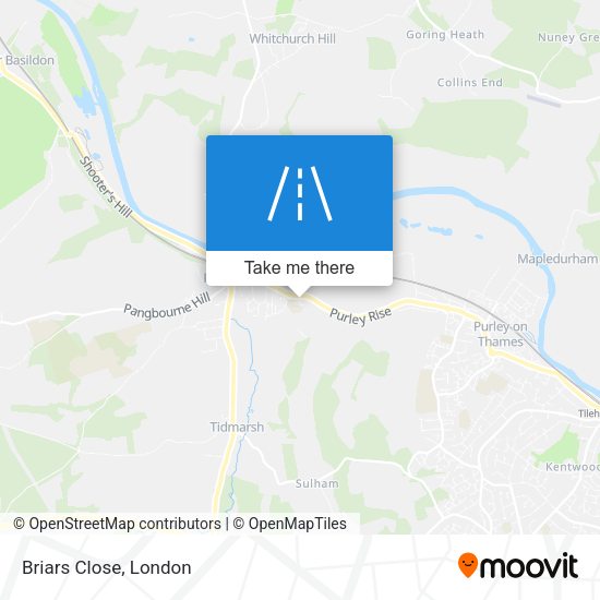 Briars Close map