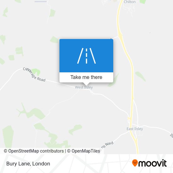 Bury Lane map