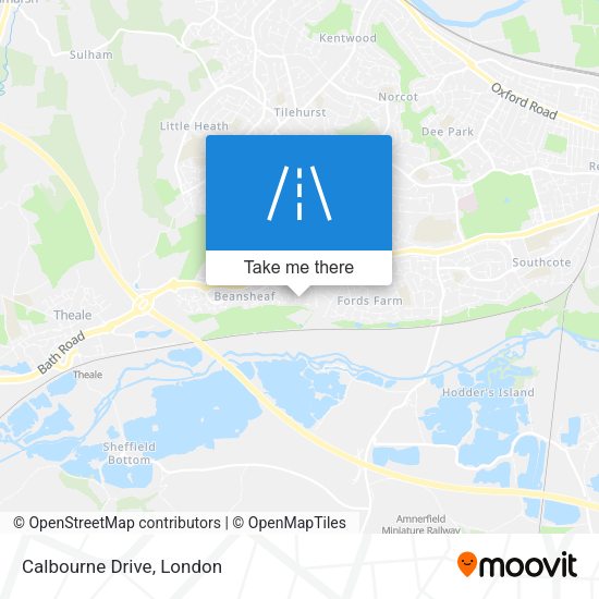 Calbourne Drive map