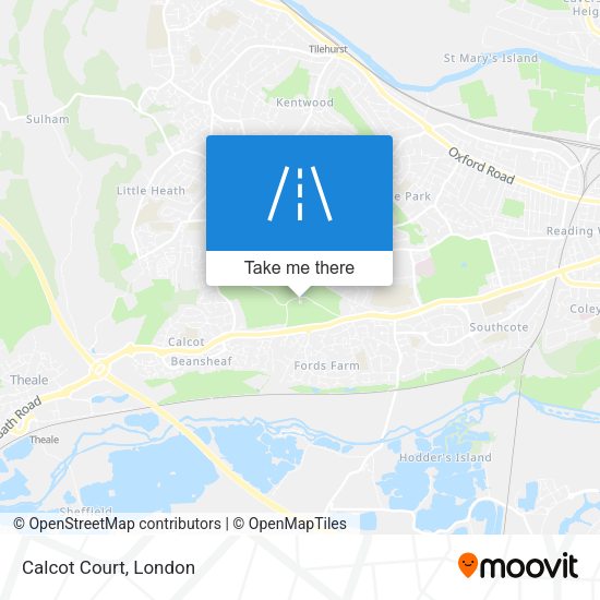 Calcot Court map