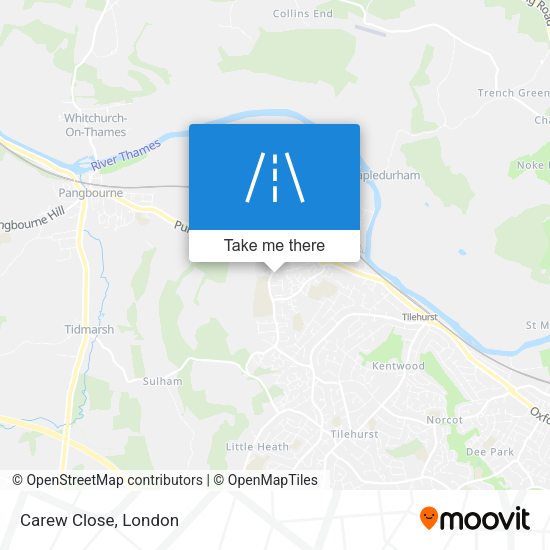 Carew Close map
