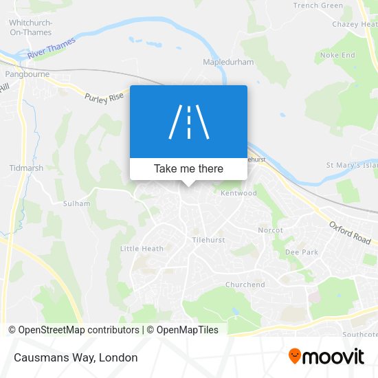 Causmans Way map