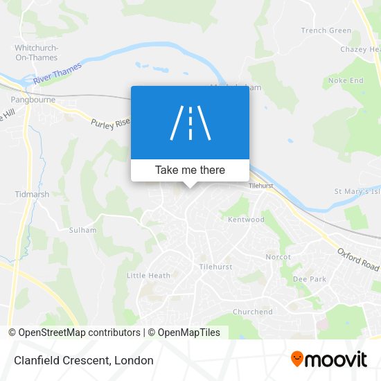Clanfield Crescent map