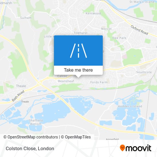 Colston Close map