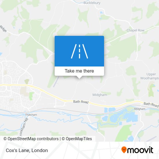 Cox's Lane map