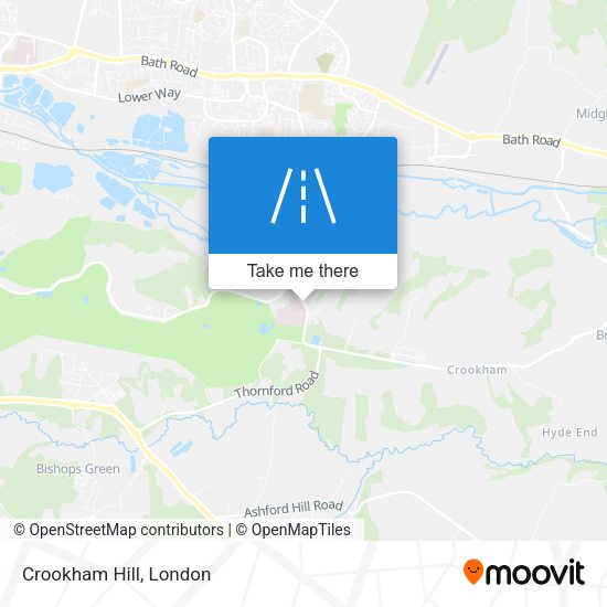 Crookham Hill map