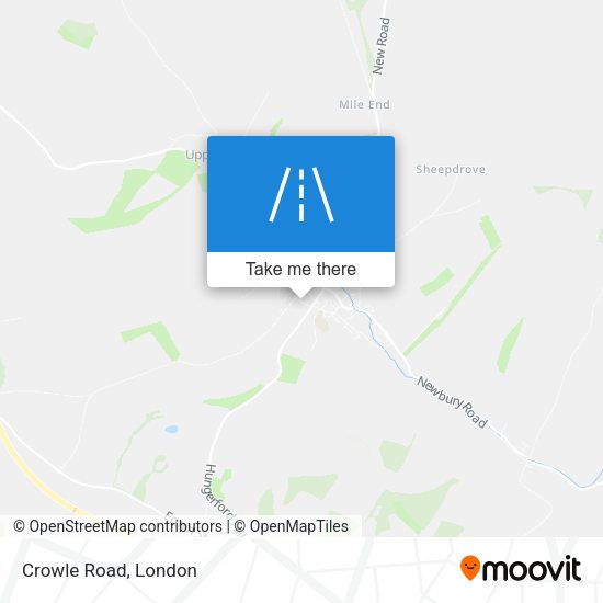 Crowle Road map