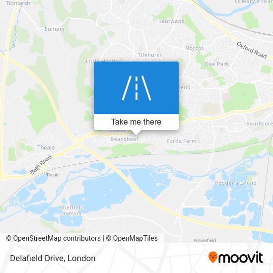Delafield Drive map