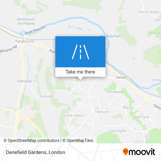 Denefield Gardens map
