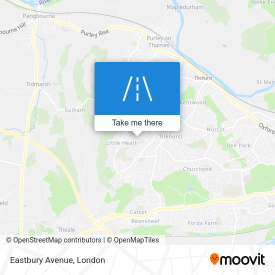 Eastbury Avenue map