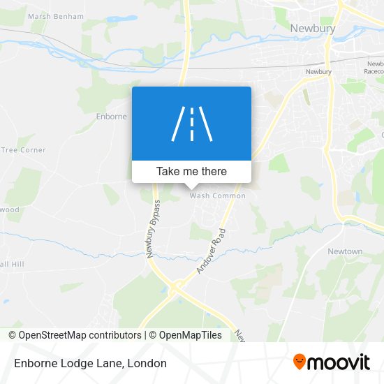 Enborne Lodge Lane map