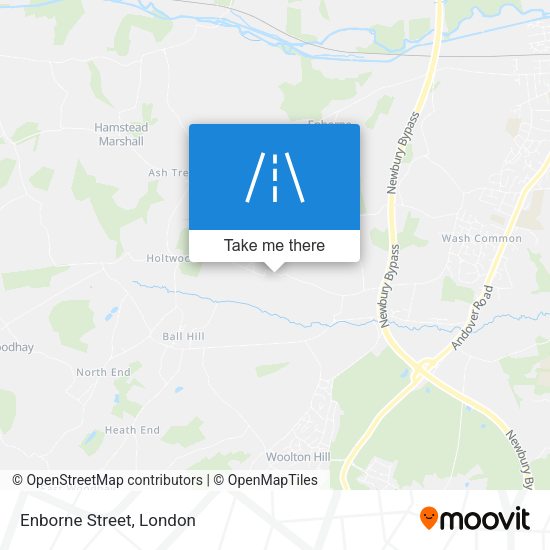 Enborne Street map