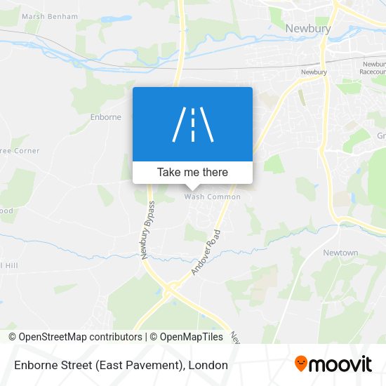 Enborne Street (East Pavement) map