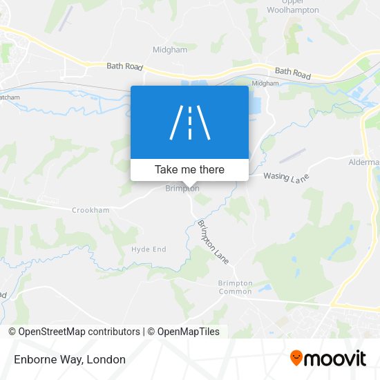 Enborne Way map