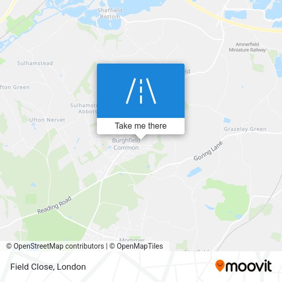 Field Close map