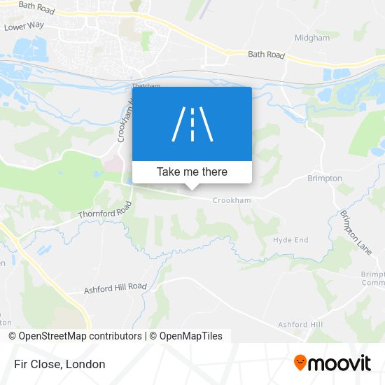 Fir Close map