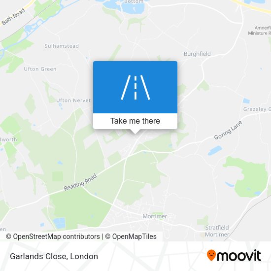Garlands Close map