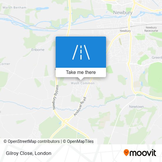 Gilroy Close map