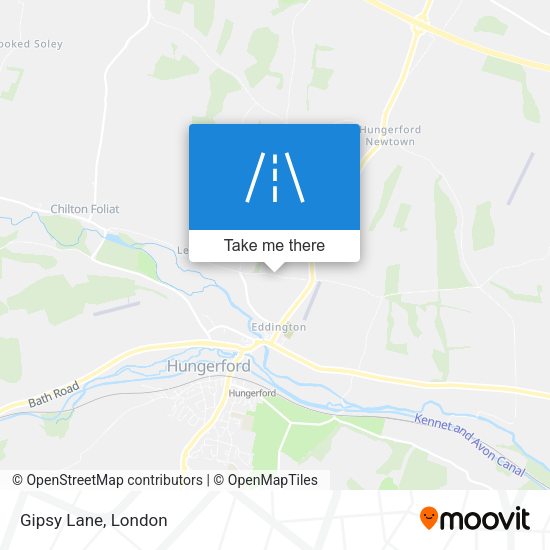 Gipsy Lane map
