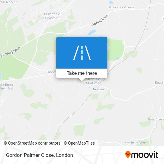 Gordon Palmer Close map