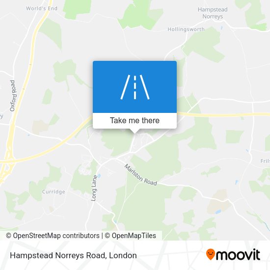 Hampstead Norreys Road map