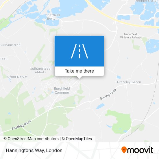 Hanningtons Way map